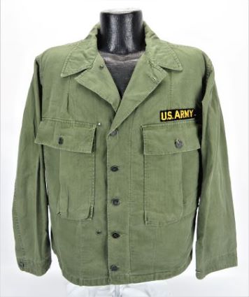 WWII US ARMY SECOND PATTERN HBT JACKET: PLEATED POCKET VARIENT - Old ...