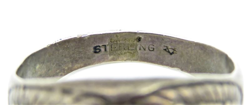 PRE-WWII USMC STERLING RING W/ 