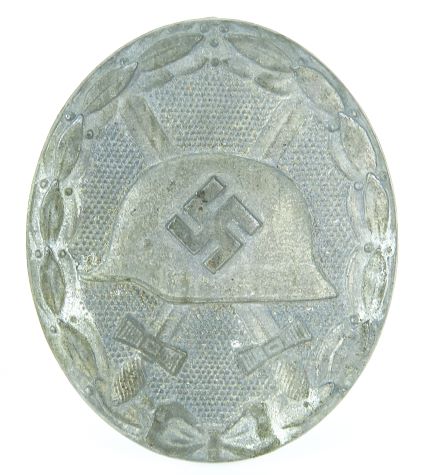 WWII GERMAN 1939 PATTERN SILVER WOUND BADGE: STEINHAUER & LUCK