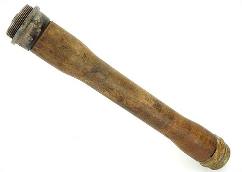 WWII GERMAN M24 STIELHANDGRANATE / STICK GRENADE WOODEN HANDLE: 1940 DATE