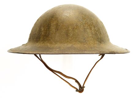 WWI BRITISH BRODIE'S HELMET WITH LINER & CHINSTRAP: NICE EXAMPLE!